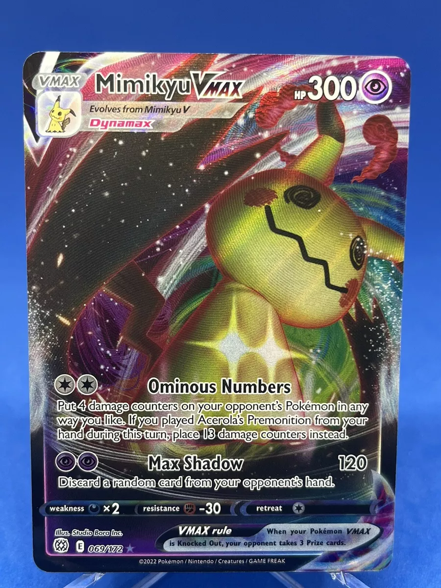 Mimikyu V & Vmax 069/172 Brilliant Stars - Ultra Rare Pokemon Card Lot