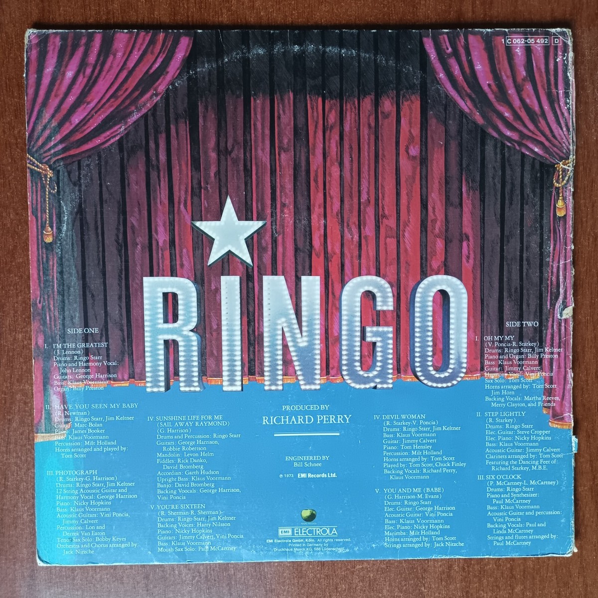 Ringo Starr – Ringo [1973] Vinyl LP Electronic Pop Alternative