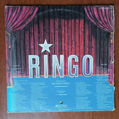 Ringo Starr – Ringo [1973] Vinyl LP Electronic Pop Alternative