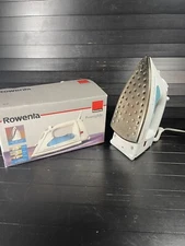 Rowenta Powerglide DE-08 White/Blue 1400W Stainless Steel Sole Plate Steam Iron