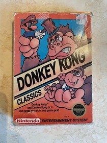 Donkey Kong (Nintendo NES, 1986) CIB Complete TESTED