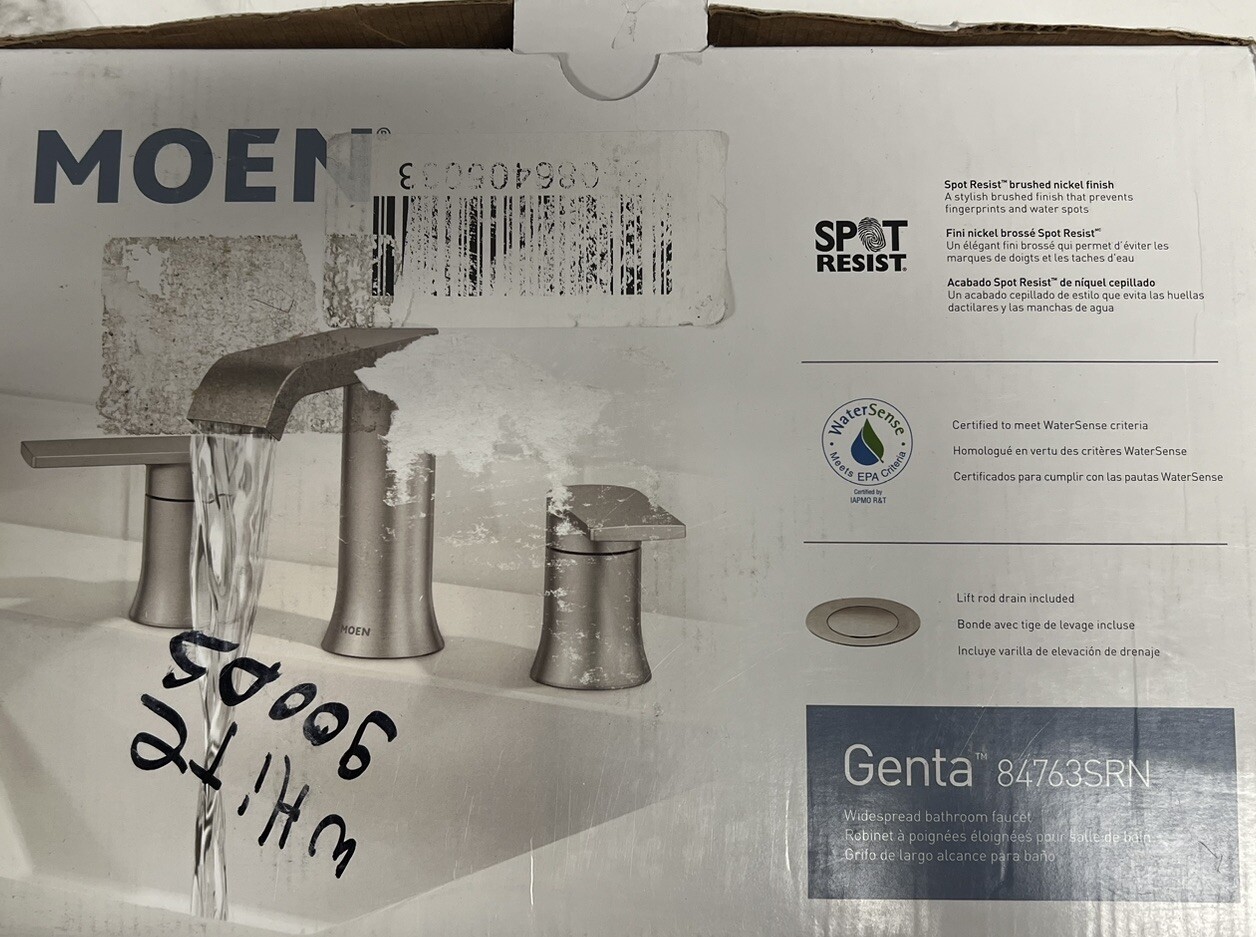 Moen Genta 84763SRN Two Handle Bathroom Sink Faucet BRUSHED NICKEL FOR ...