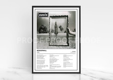 Oasis Wonderwall  / Oasis Poster / Music Legend / Music Poster / A3 A4 A5