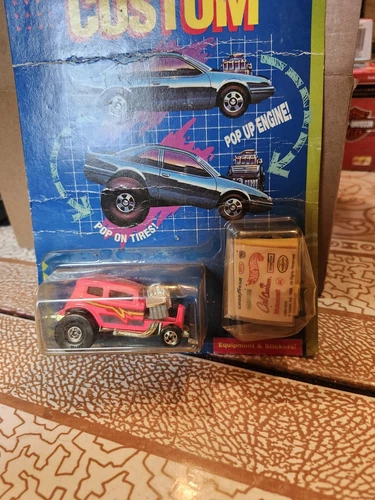 Rare Hotwheels 1990 Scorch Torch PINK Car VINTAGE NIB California Custom Pack Htf