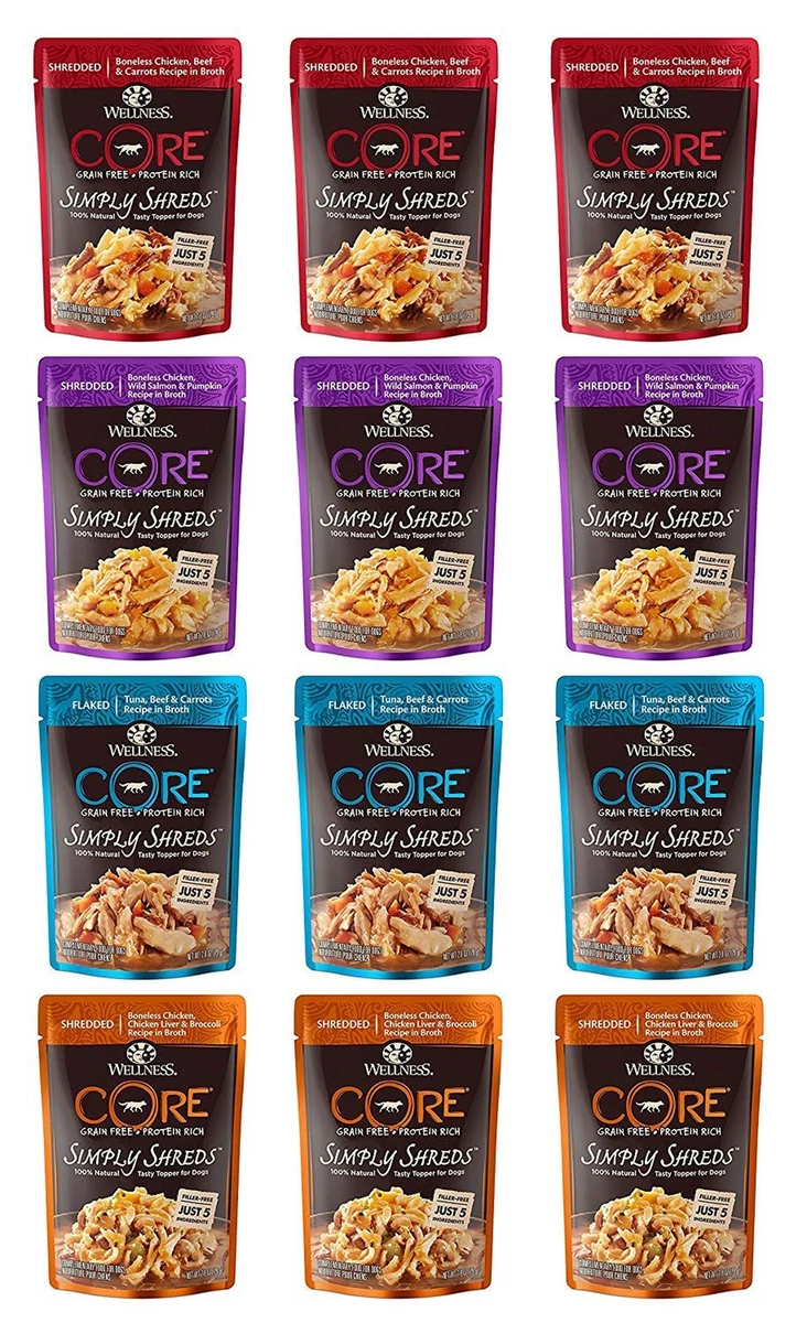 Wellness CORE Simply Shreds Natural Grain Free Wet Dog Food