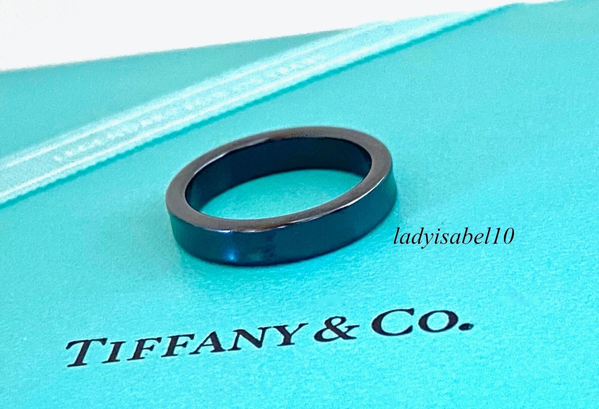 Tiffany & Co 1837 Concave Titanium Sz 4.75 Narrow Band Ring Tiffany & Co 1837 Concave Titanium Sz 4.75 Narrow Band Ring