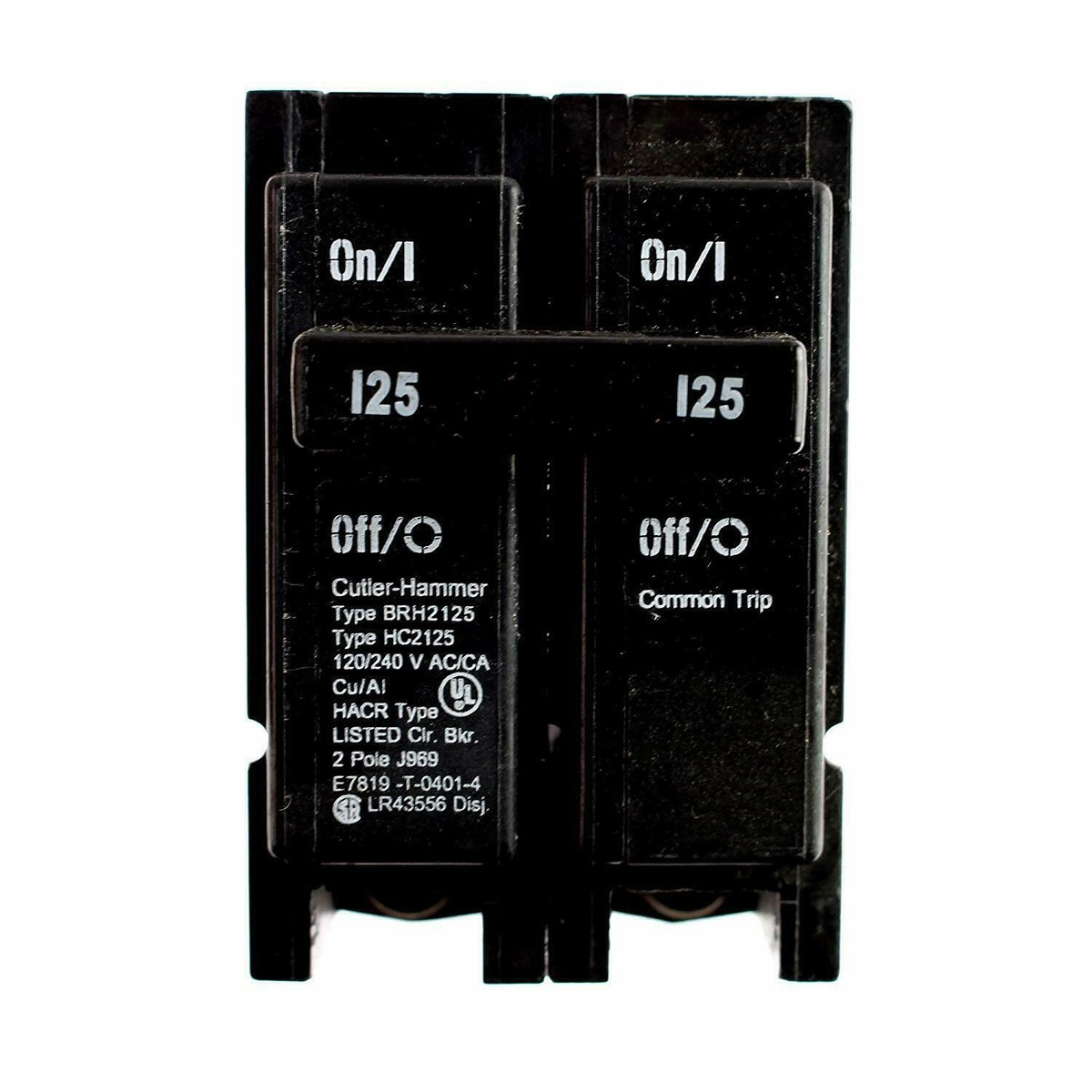2 Interruttori Automatici Eaton BR2125 125A 2 Poli - Nuovi, Per Impianti Elettrici
