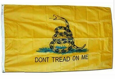 3x5 Ft Gadsden DONT TREAD ON ME Culpepper Rattlesnake Tea Party Flag Yellow