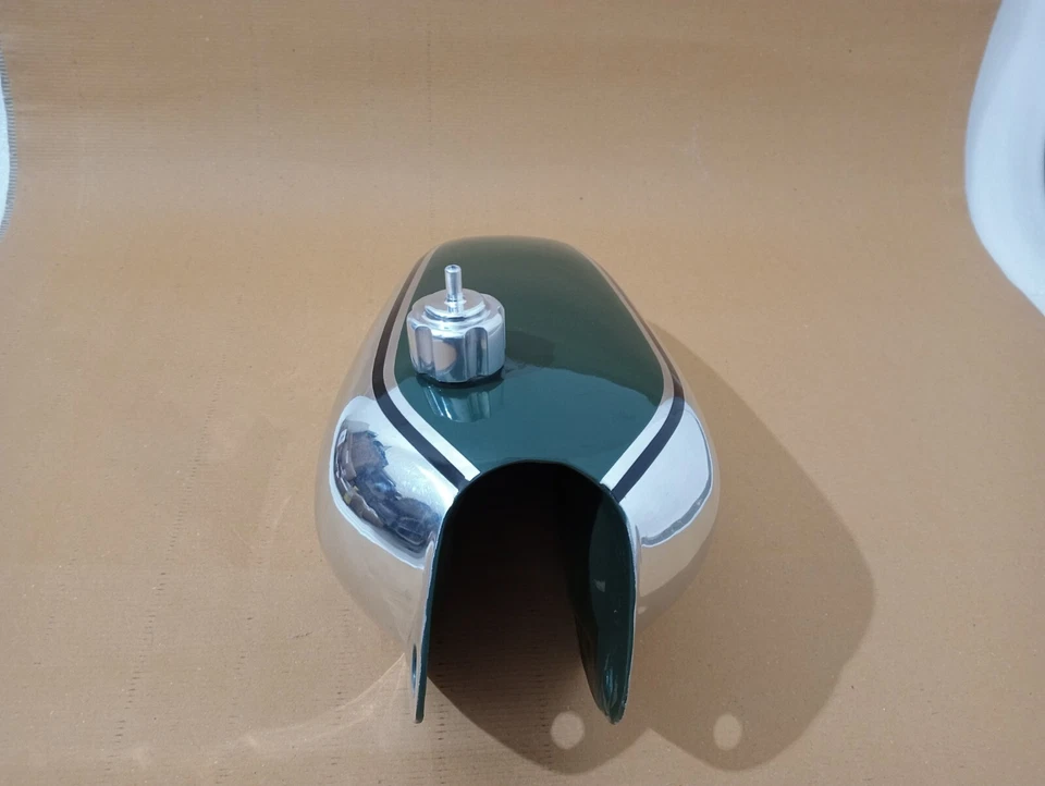 Honda CR250M CR 250M 1973 Elsinore aluminio pintado gasolina combustible tanque gasolina + tapa Foto 4 de 4