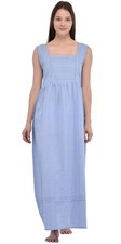 Sleeveless Chambray Sleeveless Nightdress | Cotton Lane