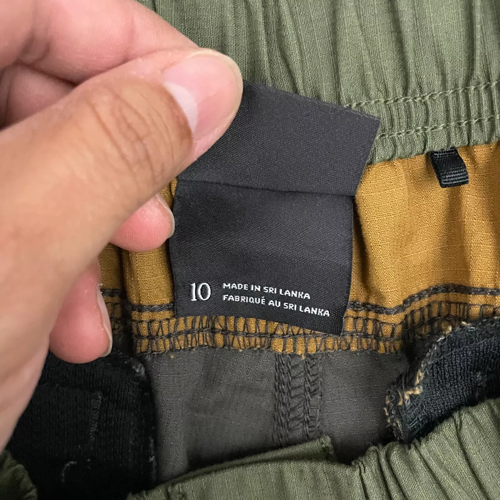 prana colorblock organic cotton blend outdoor shorts