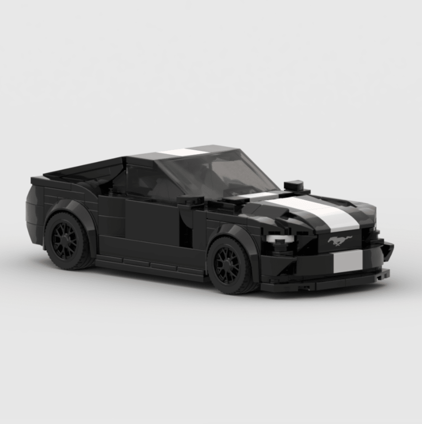 MOC LEGO Car: Ford Mustang GT Black Speed Champions Style Fast
