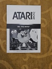 Atari 2600 Ms. Pac-Man Game Instructions Manual Only