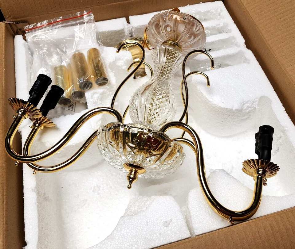 Elegant Lighting St. Francis V2015D17G/RC 4-Light 17" Chandelier w/Clear Crystal - Image 3 of 4