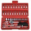 thumbnail 1 - 46PCS 1/4" Drive Socket Ratchet Wrench Combo Spanner Auto Car Repairing Tool Set