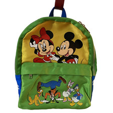 Disney Parks Backpack Colorful Mickey Minnie Pluto Goofy Daisy Donald Signatures