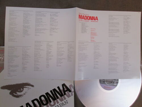 MADONNA Who's That Girl JAPAN Laser Disc LD 08WL-35 w/TRIANGLE OBI+INSERT - Picture 3 of 9