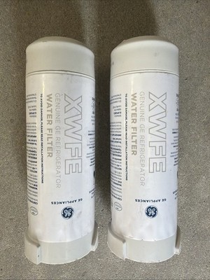 2 Pack GE Genuine XWFE Refrigerator Water Filter for GE New With Chip. No Pkg.