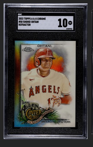 Shohei Ohtani 2022 Topps ALLEN & GINTER CHROME Refractor #58 SGC 10 Angels