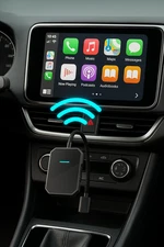 ✨ Ultimate Wireless CarPlay Adapter – Brushed Aluminum, 5 GHz, Plug & Play!