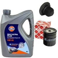 MotoröL Filter Set 10W-40 4 Liter + ÖLablassschraube FüR Opel Corsa A Vectra A