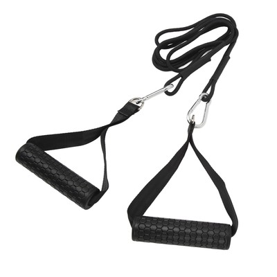 Triceps Pull Down Rope Gym Cable Machine Attachments Long Triceps Strap With