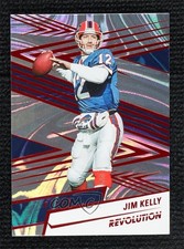 2025 Panini Revolution Red Swirl Jim Kelly #154 HOF 0ps8