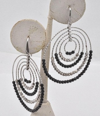 Neu ungetragen Sterling Silber Moon Collection Officina Bernardi 5 Kreise Ohrringe