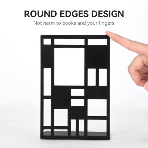 Book Ends, Bookends, Book Ends for Shelves, Bookends for Heavy Books, Book Di... - Picture 3 of 7