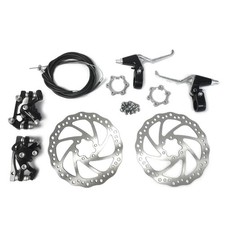 BlueSunshine Front and Back Disk Brake Kit - 160mm For 80cc Gas Motorized Bic...