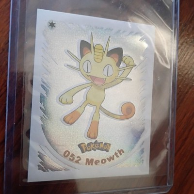Meowth 2022 POKEMON Prizma Sticker #052 Meowth Glitter Holo Peru