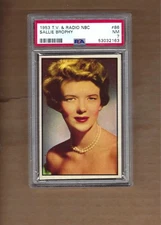 1953 T V & RADIS  NBC  SALLIE  BROPHY  #  86     PSA  7