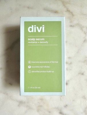 Divi Scalp Serum: Revitalize Detoxify Tea Tree Caffeine Vegan, 1 fl oz