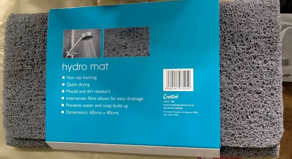 Creative Hydro Non Slip Shower Mat - Image 2 of 2