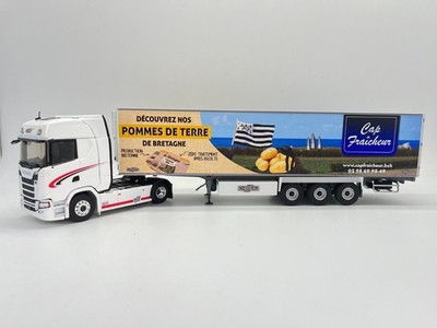 ELIGOR, SCANIA S500 4x2 mit Kühlanhänger 3 Achsen - Transport LEROUX, 1/43, E...