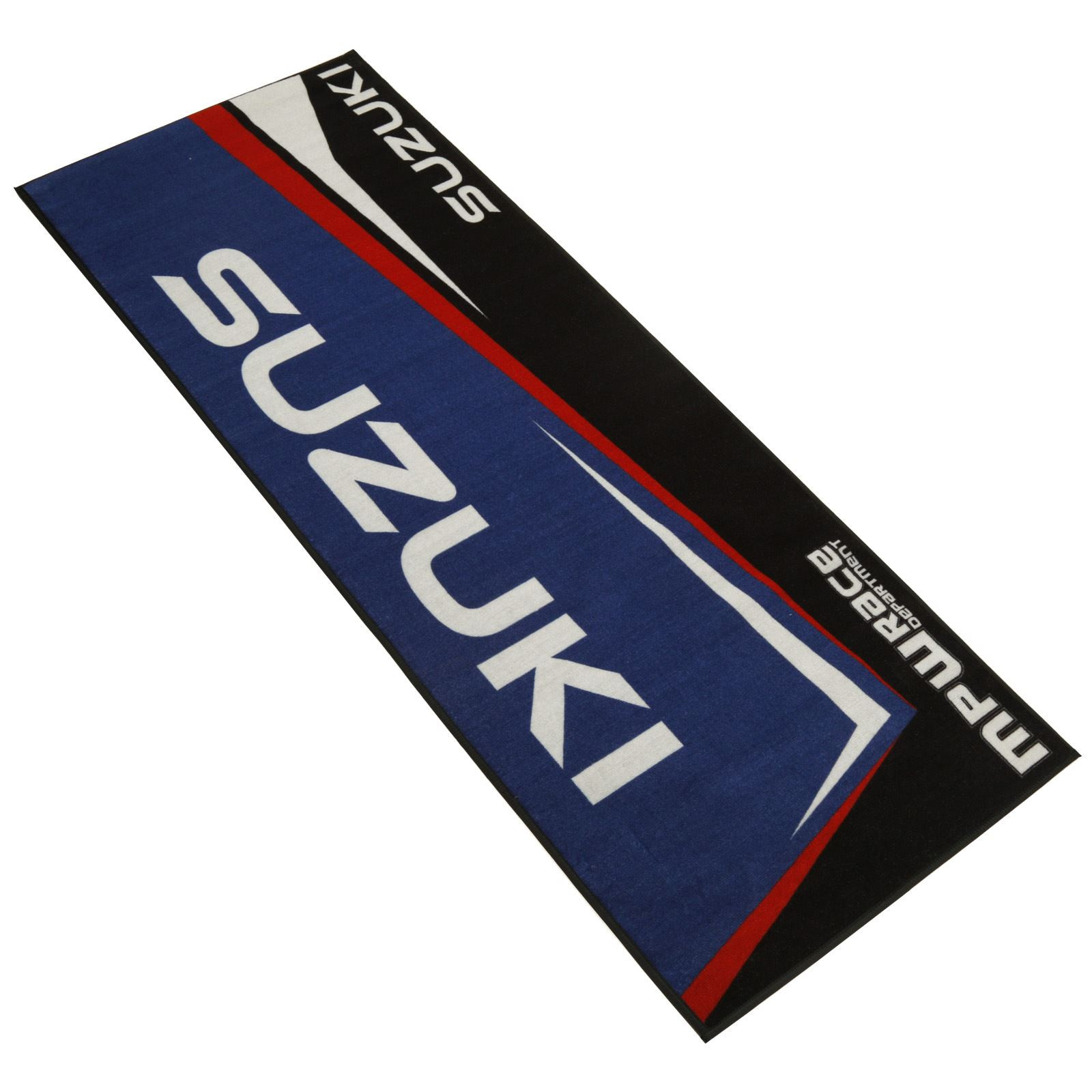 MPW Race Dept Non-slip 200x75cm Motorcycle Workshop Mat Suzuki - Blue