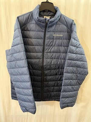 ジャケット・アウター Columbia Puffer Jacket y2k Omni-Shield Columbia Foster Falls Omni-Shield Zip Puffer Jacket Blue XM3285