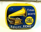 Rare Ad Gramophone Needles Tin ECHO 1920 Phono Pick-Up Nadeldose #22