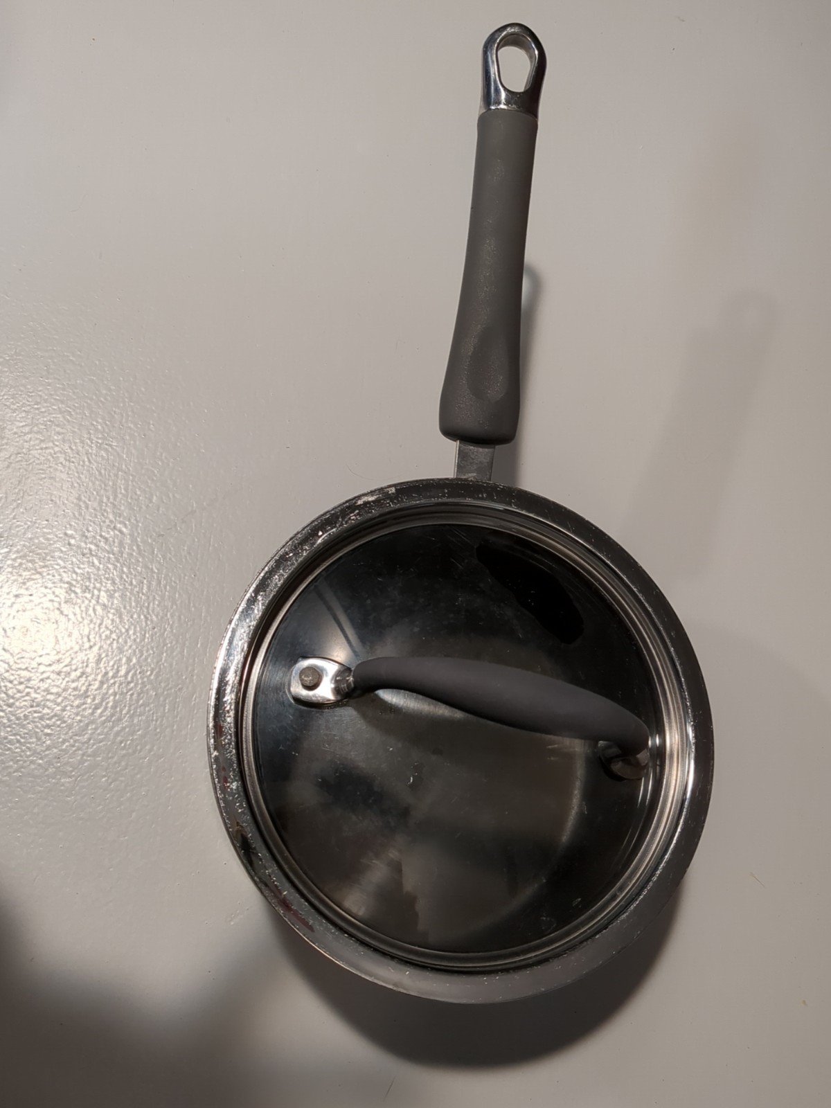 Pampered Chef 2 Quart Hard Anodized Nonstick Saucepan with Titanium Lid