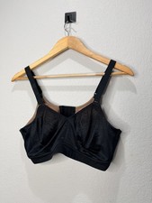 Wacoal Bra 852303 Back Appeal Wire Free Bra Black Sz 40D