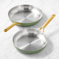 GreenPan Reserve Pro Stainless-Steel Color Series Fry Pan Set, 10