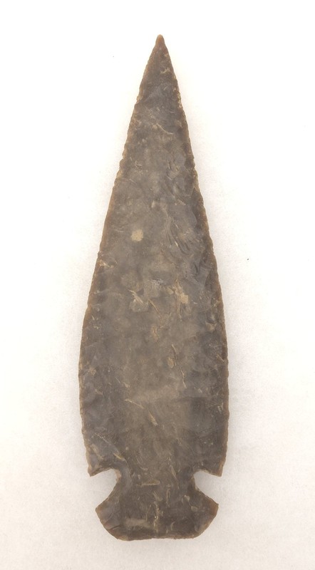 Large Gray Ghost 8" Arrowhead Spear, Tool Flint Knapping Bryan Reinhardt