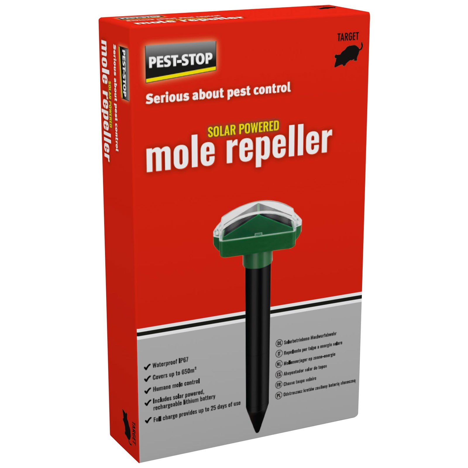 Pest-Stop (Pelsis Group) Solar-Powered Mole Repeller