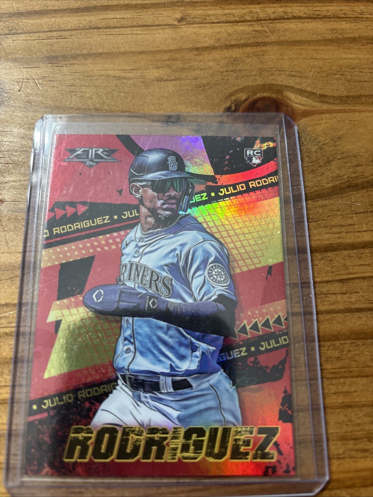 2022 Topps Fire - Julio Rodriguez #107 Flame (RC)