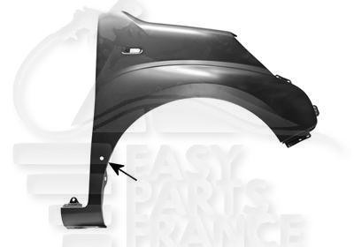 Aile avant-droit pour Fiat Fiorino 2008-2016 avec emplacement feu et moulure d'origine