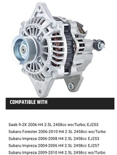 New Alternator For 06-10 Subaru Forester Impreza Saab 9-2X (look at chart in pic