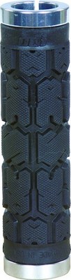 ODI Rogue Lock On Grips Silver Black 130mm - No Flange HandGrips L31RGB-S