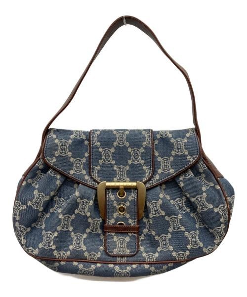  CELINE Denim & Leather Shoulder Bag | Y2K Vintage 2000s Parisian Luxury Purse