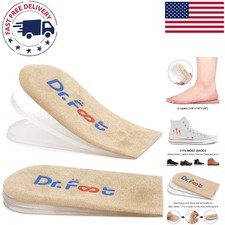 Dr.Foot Adjustable Gel Heel Lift Inserts - Ideal for Leg Length Discrepancies