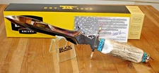 JOE HOUSER CUSTOM BUCK KNIFE 981 BLACK KNIGHT DAGGER ELK HANDLE TURQUOISE